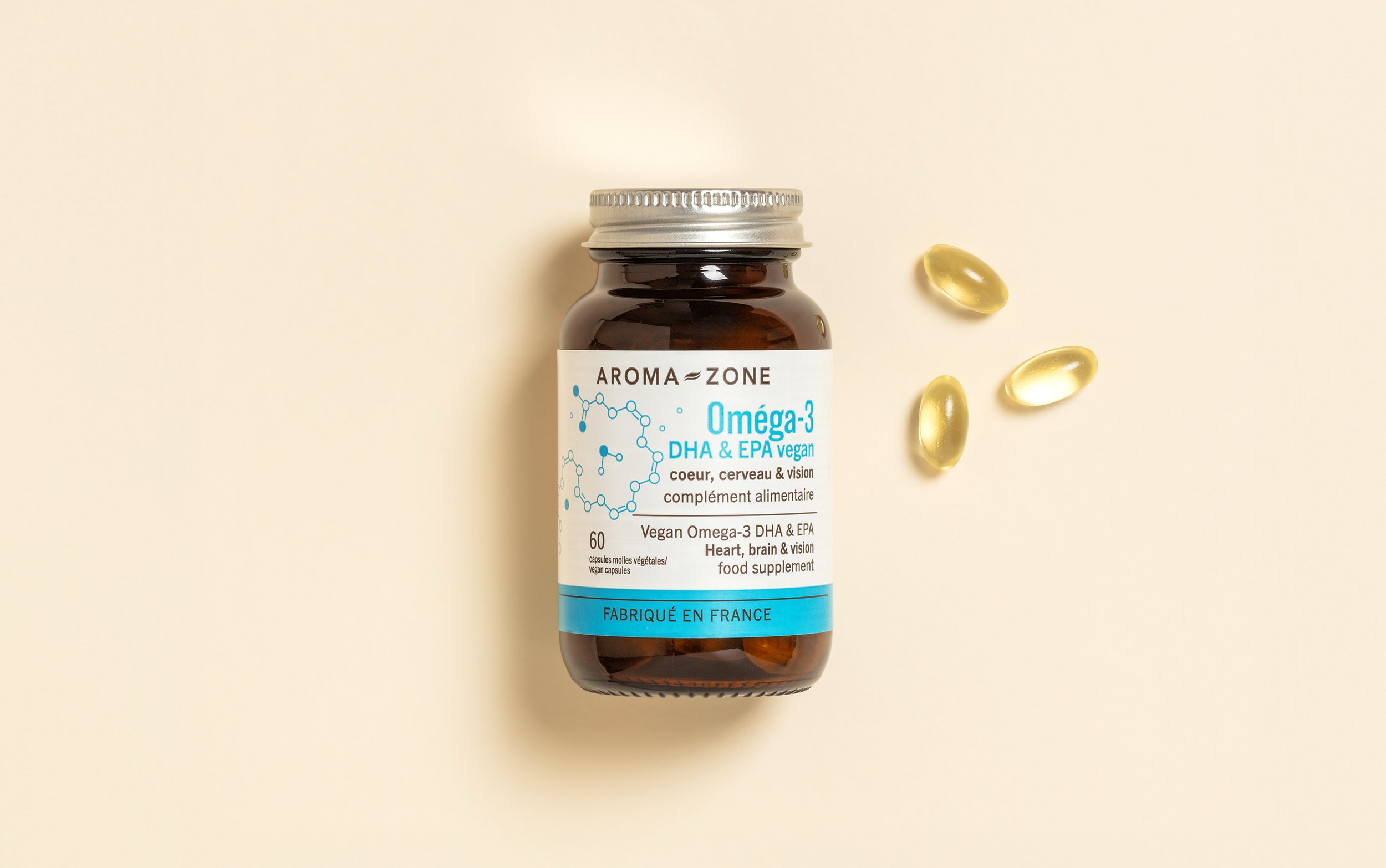 Oméga-3 Vegan - 60 capsules - Complément alimentaire