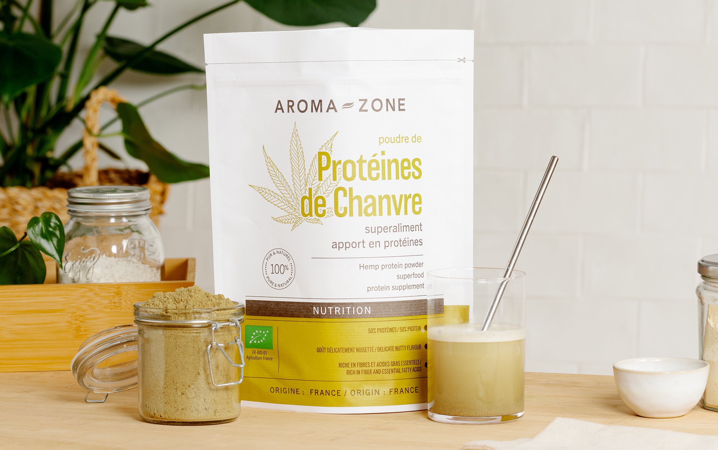 Proteine Vegetale Bio - Sachet de 200g en Poudre pour Shaker